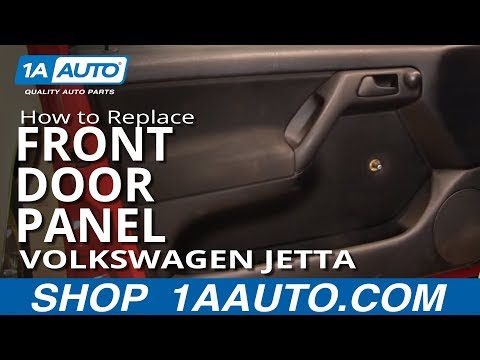 How To Install Replace Remove Front Door Panel Volkswagen VW Jetta Golf 93-98 1AAuto.com