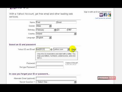 how to make a yahoo email