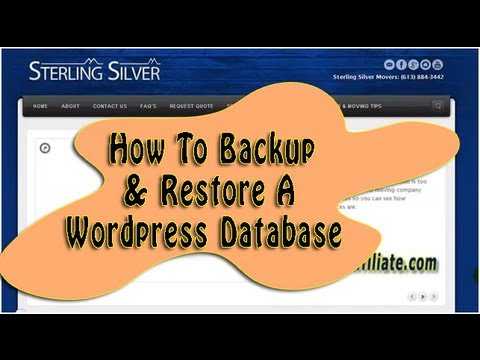 how to backup wordpress database