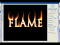 Scritta Flame (con testo tutorial) - Flame Written