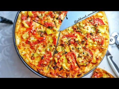 Пицца. Ең жақсы рецепт. Пицца қамыры. Pizza