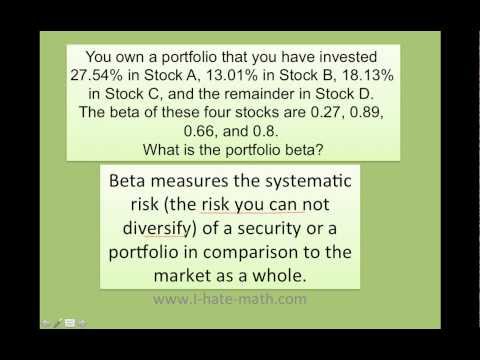 how to calculate beta