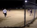 Softball Pitcher gets Drilled in the Knee