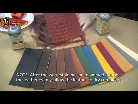 how to use eco flo leather dye