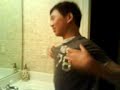 Mitchell messing with a Hanger