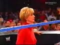 Stephanie Mcmahon kneed and speared on her belly