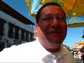 My second day in Morelia entailed a full-day excursion to nearby Lake Patzcuaro. After an enjoyable country drive we made our first stop in Quiroga, a commercial country town that is well known for its carnitas, exquisitely roasted tender pork that is rolled up inside a soft tortilla delicious! Hundreds of vendors sell clothing, fruits, vegetables and all sorts of trinkets. After a stop in the historic town of Tzintzuntzan, the former capital of the Purepecha empire, we drove to the shores of Lake Patzcuaro and took a boat to the island of Janitzio, an island that is crowned by a 50 metre high statue of Jose Maria Morelos, one of Mexicos most important indepence heros. Janitizo is most well known for its exuberant celebrations of the Dia de los Muertos (Day of the Dead). After climbing up a series of steep steps flanked by shops selling handicrafts and local food, we reached the top of the island and even lined up to climb the inside of the statue. Once we had reached the top of the statue we were able to peer out over the lake from the stretched-out fist of Jose Maria Morelos. Our final stop for the day was in the historic town of Patzcuaro where we grabbed a bite to eat and took a walk through the historic downtown. We visited the Basilica de Nuestra Senora de la Salud as well as the Casa de los Once Patios (House of the Eleven Courtyards), a former nunnery that has been turned into a centre of culture and arts and crafts. We watched two local artists, a woodworker and <b>...</b>