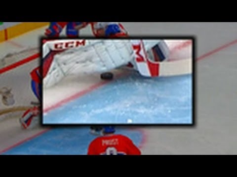Video: Magic puck stops on line behind Carey Price