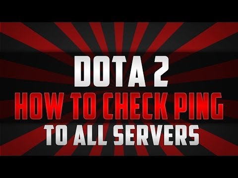how to check ping in dota 2
