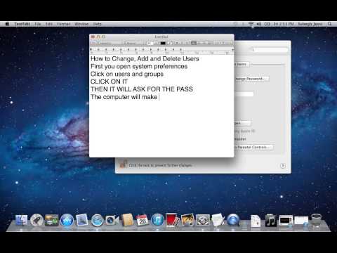 how to eliminate a user on mac