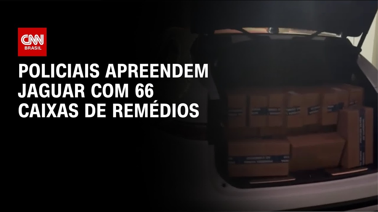 Policiais apreendem carro com 66 caixas de remédios | CNN NOVO DIA