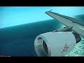 FSX Landing at OMDB 12R A319 wing view