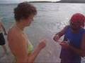Vieques - jedenie mušlí