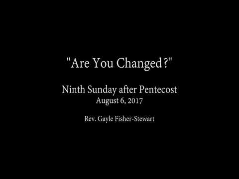 Are You Changed Are You Changed
