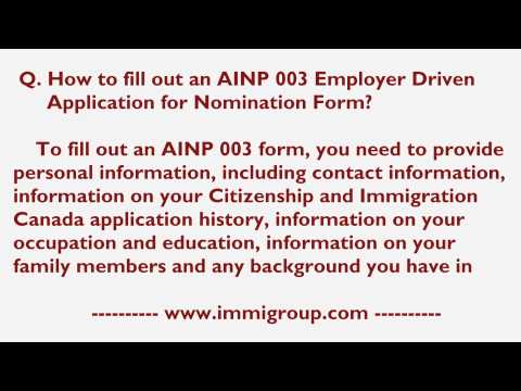 how to fill nomination form