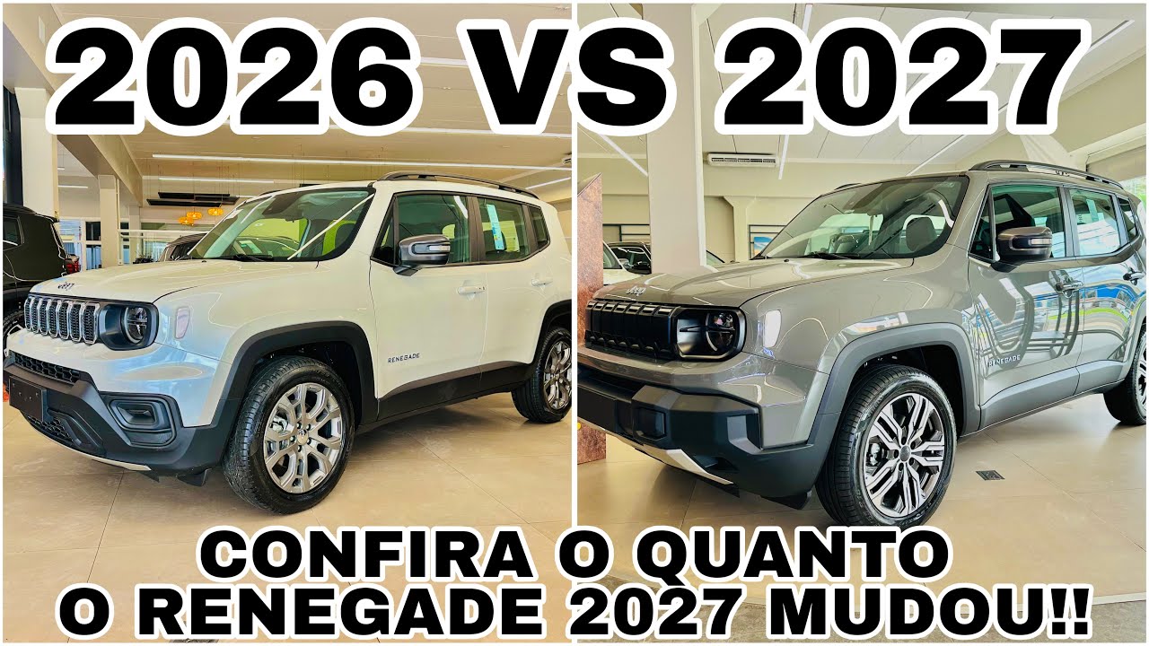 COMPARATIVO NO ANTIGO JEEP RENEGADE 2026 X 2027 | VEJA O QUE MUDOU!!