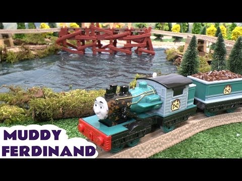 Thomas - Thomas and Friends Muddy Ferdinand. This is the Trackmaster Muddy Ferdinand on our Misty Island Set with the Logging Station, Shake Shake Bridge and of course Ol' Wheezy the crane. We also...
