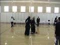 2004 Annual Harvard Invitational Shoryuhai Intercollegiate Kendo Tournament, Court A, first team game, Chuken match, UCSD=white, Harvard B=red.  UCSD Chuken is Cho-san, Harvard B Chuken is Filippidi-san.  Cho-san scores men points starting at 21 and 42 seconds to win; UCSD wins Chuken match.  Complete team tournament player stats:Cho-san scored a total of 11 men and 6 kote out of a total possible 18 points (9 games including quarter-, semi-, and final).Cho-san lost 1 men and 1 kote pointsFilippidi-san scored no points out of a total possible 12 points (Harvard B did not advance to quarterfinals).Filippidi-san lost 2 men and 1 kote pointsNote:  UCSD placed 2nd in the team tournament, Cho-san placed 3rd in the individuals tournament.  This is the first game in the 2004 tournament for both teams.  In general, college players start practicing kendo when they first start college.For more information about the Shoryuhai, please visit: http://www.hcs.harvard.edu/~kendo/shoryuhai.php    Thanks to:Game - Cho-san, Filippidi-san, Shimpan,        Courtside Staff, Harvard        UniversityTournament Logistics - J. Jin, HRKC, HRKCAARecords - Courtside Staff, J. JinEquipment and Footage - C.K. Lin, J.H. LuCamera Operation - Hiroko(Post-Production - me)
