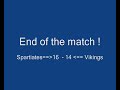 match juniors pour la premiere journ�e : spartiates-vikings