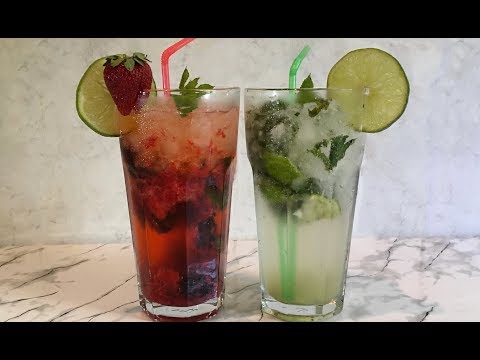 Коктейль Мохито Безалкогольный Два Варианта Классический + Клубничный!!! / Mojito
