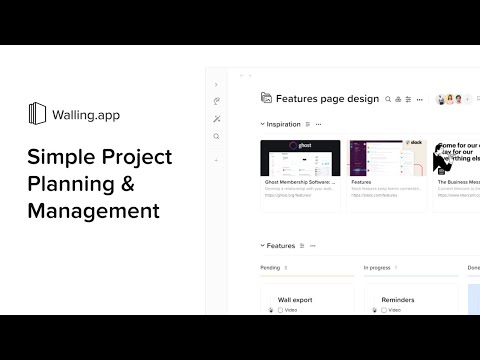 Simple project planning and management with Walling app