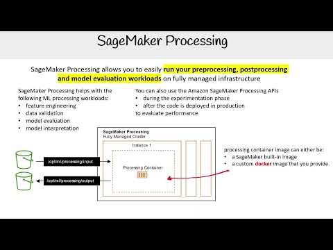 Data Processing with SageMaker Processing Jobs - AWS AI Practitioner AIF-C01