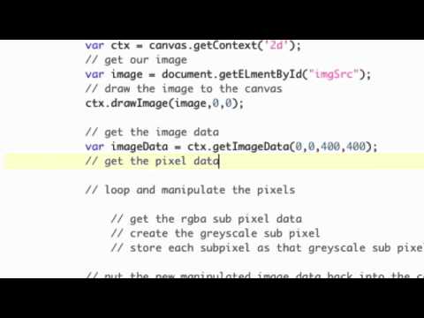 HTML5 Canvas – Make and Image Black and White