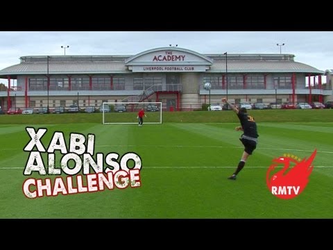 Liverpool - Filmed on the 7 year anniversary of Xabi's Newcastle strike, this month's Xabi Challenge comes to you from the Liverpool FC Academy where the next crop of LF...