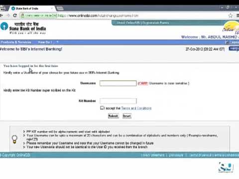 how to obtain one time password for sbi