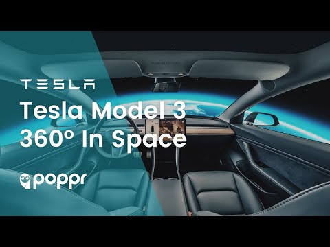 Tesla Model 3 In Space (360 Interior View) - YouTube