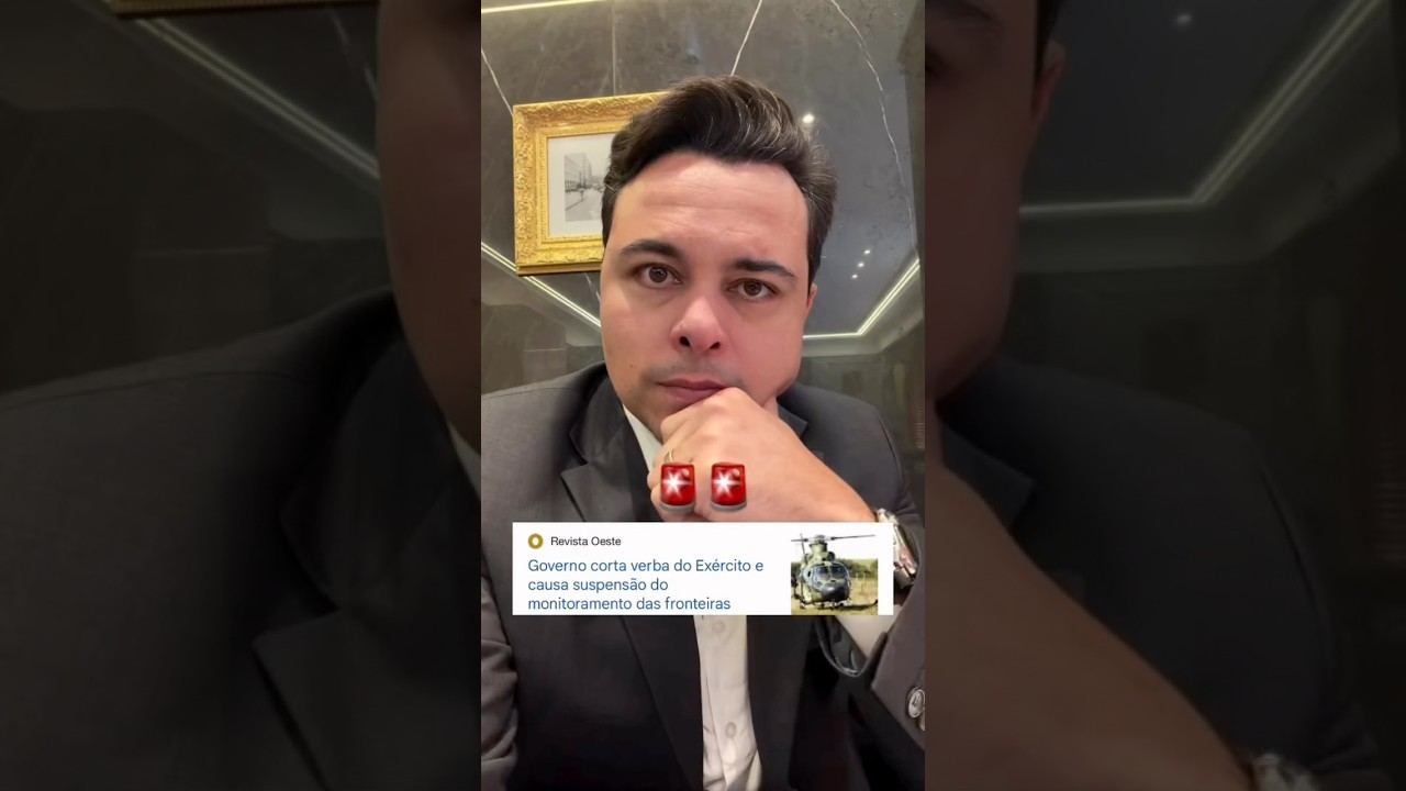 🚨Urgente: Lula cortou verba da defesa e Exército suspendeu ação na fronteira contra o crime🚨