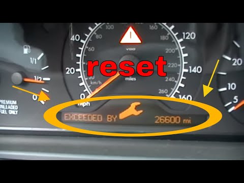 how to reset service a mercedes