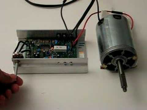 how to control speed in a dc motor