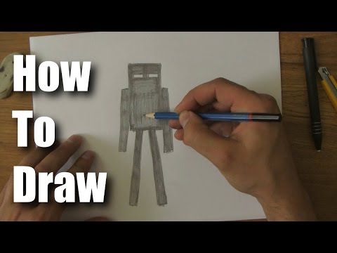 how to draw enderman