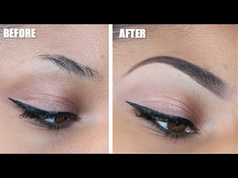 how to draw on eyebrows
