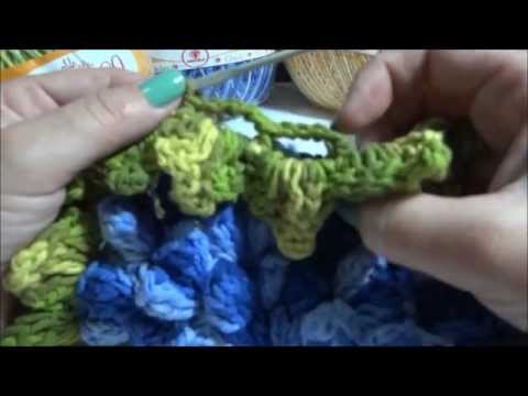 Tapete retangular em crochê parte -1