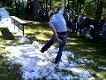 Impromptu Snowboard Jump
