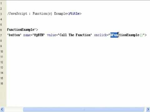 HTML & JavaScript : A Function Example : Tutorial : Roylyn Andrews