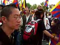 exiled tibetan provoke pro-china demonstrators in bamberg exiled tibetan provoke pro-china demonstrators in bamberg