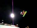Big crash in half pipe FIS snow board world cup 2008 Calgary