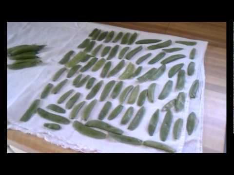 how to freeze sugar snap peas