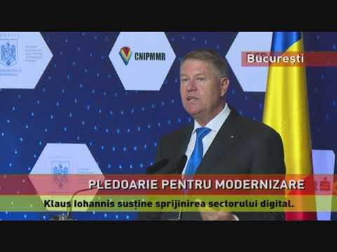 Klaus Iohannis susţine sprijinirea sectorului digital