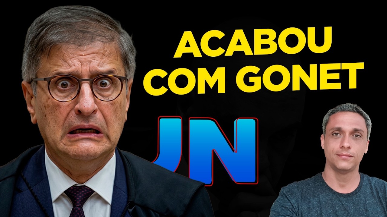 QUE VERGONHA! Gonet é DESMORALIZADO no Jornal Nacional. Que triste fim
