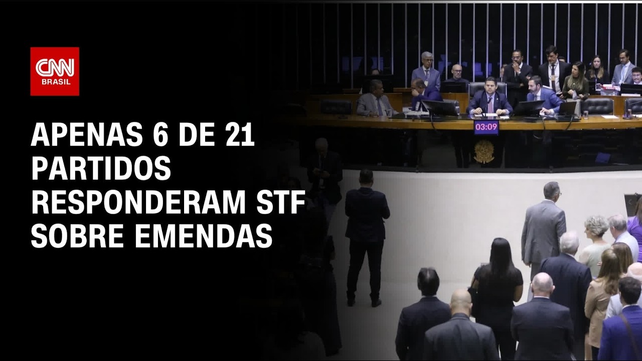 Apenas seis dos 21 partidos intimados responderam ao STF sobre emendas parlamentares | AGORA CNN
