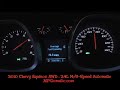 MPGomatic.com drops the hammer on a 2010 Chevy Equinox AWD for a 0-60 MPH acceleration test. This Equinox is equipped with the fuel-efficient 2.4-liter DOHC SIDI four-cylinder engine and six-speed automatic transmission. Eco Mode OFF.