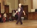 horon, sephardic dance from greece, demonstrated by erik bendix during the klezmer dance workshop at the yiddish summer weimar 2007. it is normally danced in a circle holding hands. the band: alan bern, accordeon - sanne m�ricke, accordeon - christian dawid, clarinet - stuart brotman, bass / trombone - aaron alexander, drums. for professional quality filming, more dances and dance descriptions, see dvd for sale at www.klezmer-wochen-weimar.de