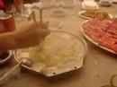 Suellen tasting Chinese food