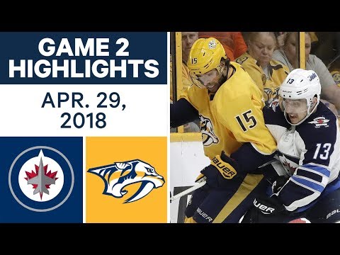 Video: NHL Highlights | Jets vs. Predators, Game 2 - Apr. 29, 2018