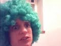 white afro man