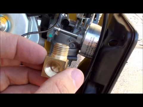 how to drain gas from a generator